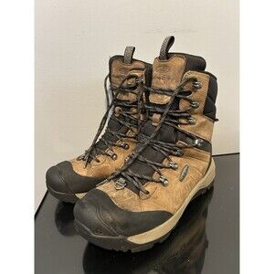 Keen Men 10.5 Revel IV High Polar Waterproof Boots Brown 1023619 Leather Winter